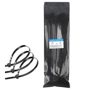 Cord Wrap | Fastening Cable Wrap | Cable Management Ties | Self-Locking Cable Ties Adjustable Cable Wraps Black Nylon Tie Wraps Wire Ties 100 Pack Cable Tie Wraps For Home