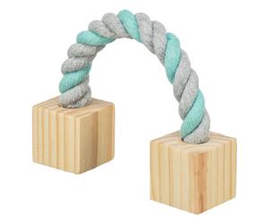 Corda com Cubos em Madeira