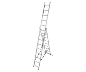 Corda Escalera multiusos (Altura de trabajo: 6,2 m, Número de peldaños: 27 ud., Carga soportada: 150 kg, Aluminio)