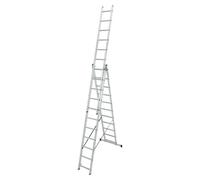 Corda Escalera multiusos (Altura de trabajo: 7,3 m, Número de peldaños: 33 ud., Carga soportada: 150 kg, Aluminio)