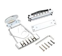 Cordal de guitarra corta con tapas de puente y placa base de 6 cuerdas guitarra eléctrica trapecio cordal puente fácil instalación