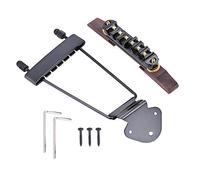 Cordal de guitarra y puente, Tailpiece Rosewood Base Bridge con rodillo para 6 cuerdas LP Jazz Jazz Guitar