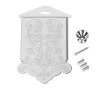 Cordal de mandolina de 2 piezas con tornillos de montaje incluidos for mandolinas de 8 cuerdas, un accesorio triangular que mejora el sostenido y el color tonal(Silver)