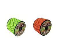 CORDAMARKET 10mm Cuerda driza, Adultos Unisex, Verde Fluor, 25mts & CORDAMARKET 10mm Cuerda driza, Adultos Unisex, Naranja Fluor, 25mts