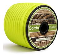 CORDAMARKET Goma Elástica Cordón Elástico Resistente para Toldos Náutica Camping y Exteriores, Amarillo Fluor, 10 mm × 25 m