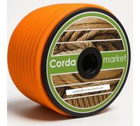 CORDAMARKET Goma Cordón Elástico Resistente para Toldos Náutica Camping y Exteriores, Adulto Unisex, Naranja Fluor, 10 mm × 25 m