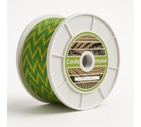 CORDAMARKET Cuerda Driza Poliéster Alta Tenacidad, Cuerda Náutica de Alta Resistencia para Náutica Camping y Decoración, Unisex adulto, Amarillo/Verde, 6 mm × 200 m