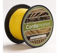 CORDAMARKET Cuerda Dyneema, Cuerda de Alta Resistencia para Náutica Escalada y Actividades al Aire Libre, Amarilla, 3 mm × 15 m