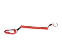 Cordas en Espiral de Pesca, Cuerda de Seguridad Retráctil de Primavera de Primavera Alicates y Herramientas de Espiral Elástica de Accesorios de Llavero Accesorios de Llavero para Campamento (rojo)
