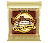 Ernie Ball Earthwood Extra Light - Cuerdas para guitarra acústica, bronce 80/20, calibre 10-50
