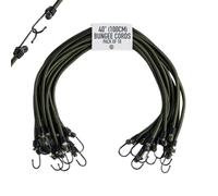 Corde elastiche con ganci - Cinghie elastiche da 10 pezzi | Ganci per Corda Elastica da 100 cm | per Auto, furgone, viaggi, Barca, Kayak, camion