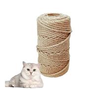 Corde en sisal pour arbre de 6 mm(50 mètres) - Corde en Fibre chanvre naturelle - Convient pour la décoration de Jardin - Accessoires pour Chat - Jouet à griffes abrasives, para Gato