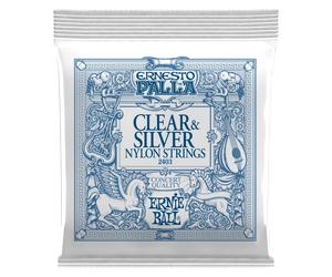 Corde Ernie Ball 2403 Ernesto Palla Clear & Silver Chitarra Classica NUEVO