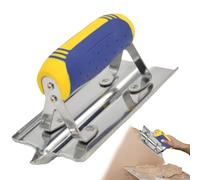 Cordeador de concreto de acero inoxidable para herramienta manual de creación de borde liso - Precisión Groover recto/extremo | Mango de confort ergonómico, construcción de cuchillas sin remolin
