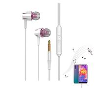 Corded Earbuds - Surround Sound Noise Reduction In-Ear Headphones, Skin-Friendly Glow Dark Immersive Experience, Phone | Sports Computer Tablet Wired Luminous Glowing Earphones Acoustic Bass Headset f