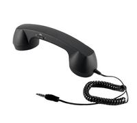 Corded Retro Handset - 3.5mm Jack Telephone for Smartphone and Computer | Plug in Desk Phone Accessory for Office Video Calls, Ergonomic Classic Handset for Everyday Communication