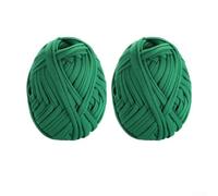 Cordel de soporte para plantas, 2 paquetes de 196 pies, fibra acrílica, verde, biodegradable, para entrenamiento, enrejado, guía del crecimiento, fijación a la red, ajustable