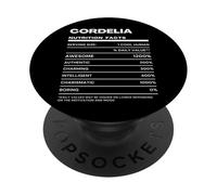 Cordelia Datos de Nutrición Nombre Gracioso PopSockets PopGrip Adhesivo