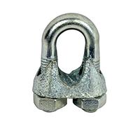 Corderie Italiane 006044482 abrazadera Sujetacables de acero galvanizado, gris, 12 mm