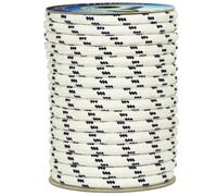Corderie Italiane 6000815-00 Braid Nautica, 14 Mm-030 Mt, Blanco Con Etiqueta De Plástico Azul, color: Blanco con azul Marcador