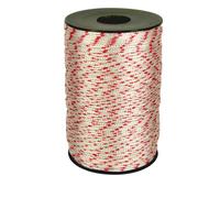 Corderie Italiane 6003465-00 Cuerda De Nylon, 1,8 Mm-200 MT, En El Carrete, Blanco/Rojo