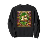 Cordero de Dios Agnus Dei Estilo Vitral Religiosa Pascua Sudadera