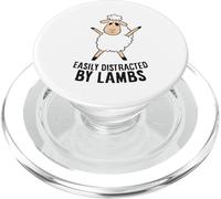Corderos Lindos fácilmente distraídos por corderos Divertido Cordero Amor ovejas PopSockets PopGrip para MagSafe
