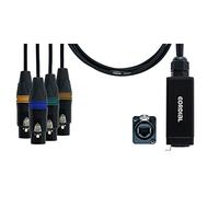 CORDIAL - adaptador DMX - RJ45 4 XLR Female 5 puntos 70 cm