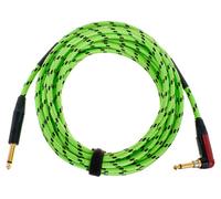 CORDIAL CABLES Cable de guitarra 6m verde silencioso acodado reactivo UV