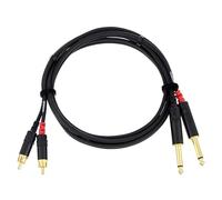 CORDIAL - CFU 1.5 PC - Audio Cable 2x Jack 6,35 mm Mono / 2x RCA - 1,50 m