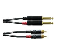 CORDIAL Cable audio doble jack mono/Rca 3 m Cable AUDIO Essentials Jack