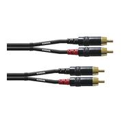 CORDIAL Cable audio doble RCA 60 cm Cable AUDIO Essentials RCA