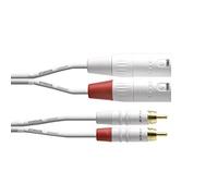 CORDIAL Cable audio doble XLR Male/Rca 3 m blanco Cable AUDIO Essentials RCA