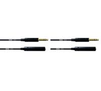 Cordial Cable audio stereo jack Male/jack Female 3 m Cable AUDIO Essentials Jack (Paquete de 2)
