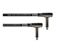 CORDIAL - Cable de conexión para guitarra de 15 cm con conectores Rean angulares pancake - E COCORD-0.15RR-PCAKE
