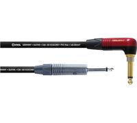 CORDIAL - Cable de guitarra 6m enchufe acodado retro silencioso - E COCORD-6PR-SIL