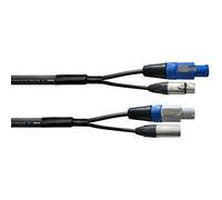 CORDIAL - Cable DMX XLR 3 puntos + PowerCON 1,5 m