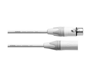 CORDIAL Cable micro XLR 10 m blanco Cable Microfono Peak simétrico