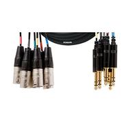 CORDIAL Cable multipar 8 XLR Male/8 jack stereo 5 m Cable AUDIO multipar