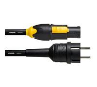 CORDIAL Cable PowerCON IP65 True1 - Schuko 1,5 m Cable de alimentación Powercon True1 Titanex