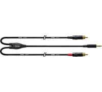 CORDIAL Cable Y adaptador minijack stereo/2 jack mono lungo 1,5 m Cable adaptador Essentials Mini-Jack / Jack