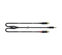 CORDIAL - CFY 1.5 WCC - Adapter Cable Stereo Jack 3,5 mm / 2x RCA Cinch Male - 1,50 m