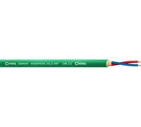 CORDIAL Cables - Bobina de cable para micrófono (2 x 0,22 mm, 100 m, 100 m), color verde