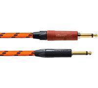 CORDIAL CABLES Cable de guitarra 3m naranja silencioso reactivo UV