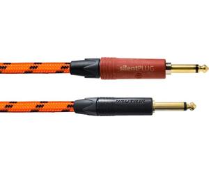 CORDIAL CABLES Cable de guitarra 3m naranja silencioso reactivo UV