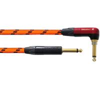 CORDIAL CABLES Cable de guitarra 6m naranja silencioso UV reactivo doblado
