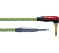 CORDIAL CABLES Cable de guitarra acodado 6m silencioso cáñamo fibra