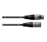 Cordial - CFM1.5FM - Cable de micrófono XLR de 1,5 m, conectores REAN Silver, Essentials