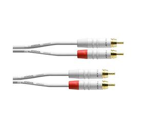 Cordial CFU 0,9 CC-SNOW - Cable RCA (90 cm), color blanco