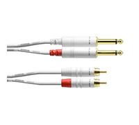 Cordial CFU 1,5 PC-SNOW - Cable RCA (1.5 m), color blanco